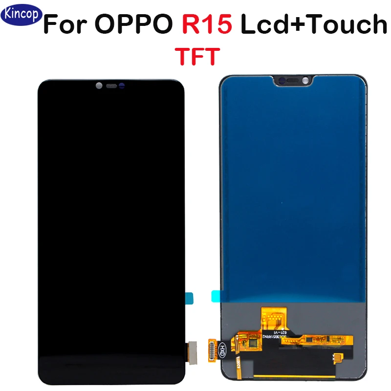 

TFT Black Screen for OPPO R15 LCD Display with Screen Touch Digitizer Spare Parts replacement