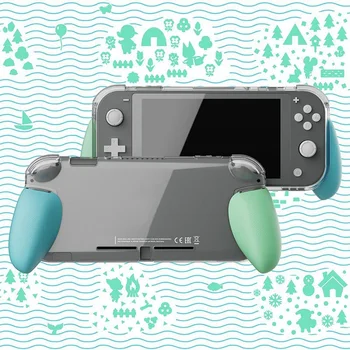 

New Transparent Game Console Cover Case For Switch Lite Gamepad Grip Case With 3 Pairs Handle Replacement Game Accessories