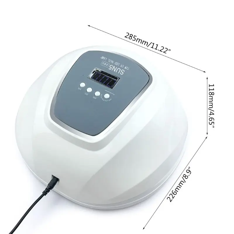 72W UV LED Lamp Nail Dryer for Nails Fast Drying Gel Polish Phototherapy Machine