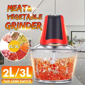 

2L/3L Electric Meat Grinder Automatic Powerful Household Kitchen Food Processor Electric blender Chopper Shredder Meat Slicer