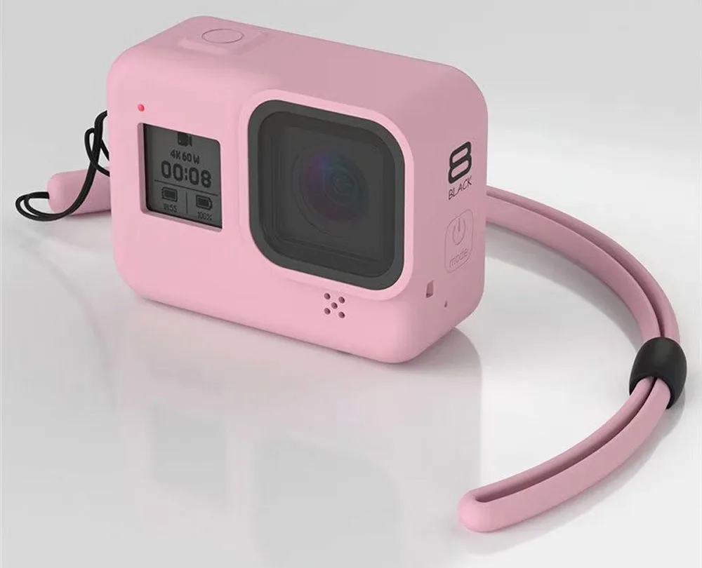 Hero8 сумки для камеры, аксессуары для спортивной экшн-камеры для GoPro Hero 8, чехол-сумка, мягкий силиконовый защитный резиновый корпус, чехлы