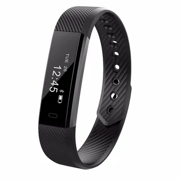 

ID115 Smart Bracelet Fitness Tracker Passometer Sleep Monitor Track Smart Band Watch Alarm Clock Step Counter Fitness