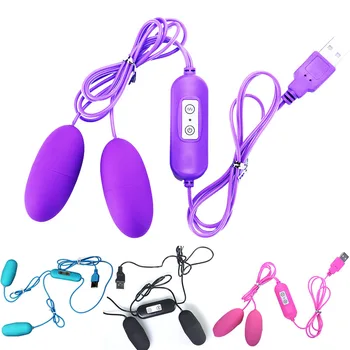 146cm USB Power Vibrator double Jump Egg 20 speed Bullet Vibration Clitoris G Spot stimulator sex toys for women anal Toy 1