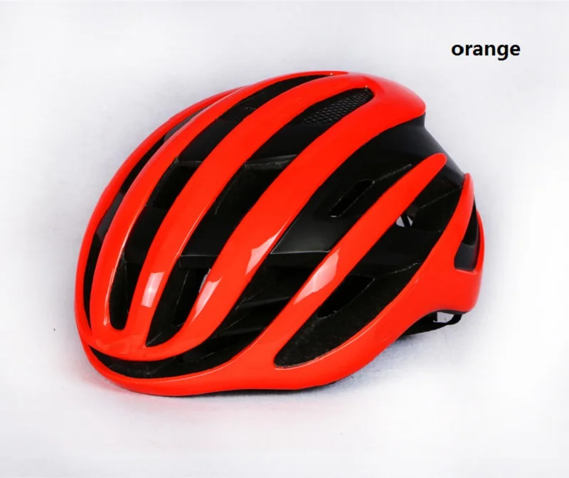 New Air Cycling Helmet Racing Road Bike Aerodynamics Wind Helmet Men Sports Aero Bicycle Helmet Casco Ciclismo - Цвет: orange