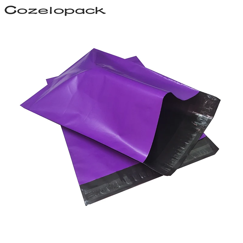 Purple 10 шт 10x13 ''260x330 мм цветная полиэтиленовая почтовая отправка без мягких конвертов самозапечатывающаяся почтовая сумка конверт Конверты - Цвет: Purple