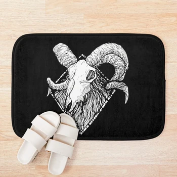 

Skull Symbol of the Goat Witchcraft by KRAFTD Bath Mat 3d Pattern Print Bath Mats Anti Slip Soft Washable Bathroom Mat