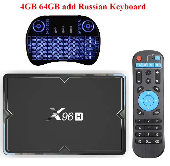 4g 64g I8RU keyboard X96 Android 6.0 TV Box Amlogic S905X Макс 2 ГБ RAM 16 ГБ ROM Quad Core WI-FI HDMI 4 К* 2 К HD Smart Set Top BOX Media Player+ Клавиатура - Цвет: 4g 64g I8RU keyboard