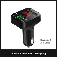 Kit de manos libres para coche, transmisor FM con Bluetooth inalámbrico LCD, reproductor MP3, Cargador USB, transmisor FM LED, Bluetooth, accesorios para coche