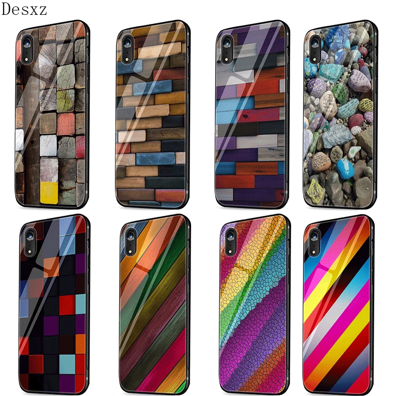 Стеклянный чехол для телефона из ТПУ стекла Apple iPhone 5 5S SE 6 6S 7 8 Plus XR X XS максимальный