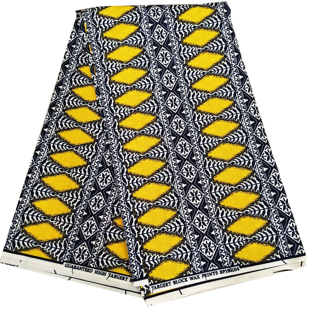 Африканский Воск Анкара ткань pagne восковая ткань полиэстер швейная ткань Африканская вощеная ткань принтом материал платье 6 ярдов