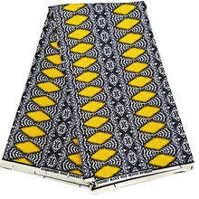 Африканский Воск Анкара ткань pagne восковая ткань полиэстер швейная ткань Африканская вощеная ткань принтом материал платье 6 ярдов