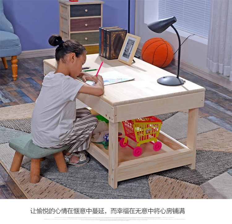 Твердый деревянный песочный стол для детей ji mu zhuo Muti_function игрушечный стол shou na zhuo обучающая игрушка тайваньский совместимый legao