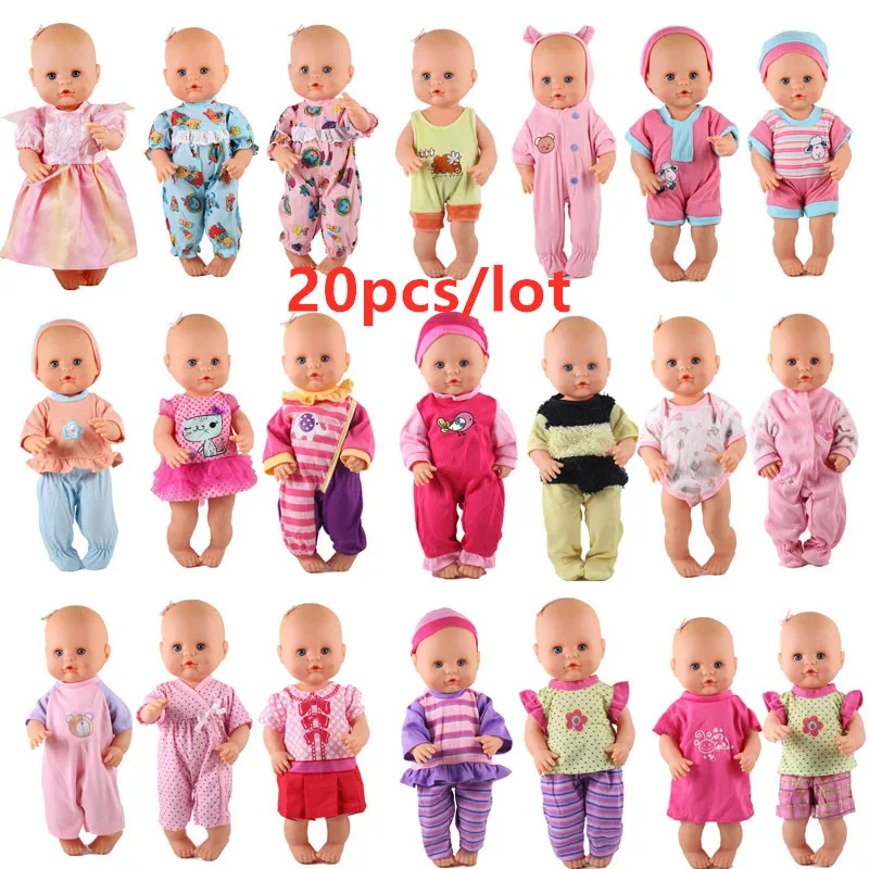 Новинка, 13 дюймов, кукольная одежда, 35 см, Nenuco, кукла, Ropa y su Hermanita, 20 шт./лот, платья феи, наряды для куклы, лучшие DIY игрушки