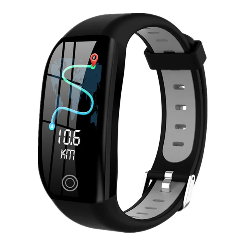 Цветной смарт-браслет для плавания HR/Приборы для измерения артериального давления фитнес-трекер Браслет приложение gps Smartband для IOS/Xiao mi/Honor PK mi Band 4/5 - Цвет: Серый