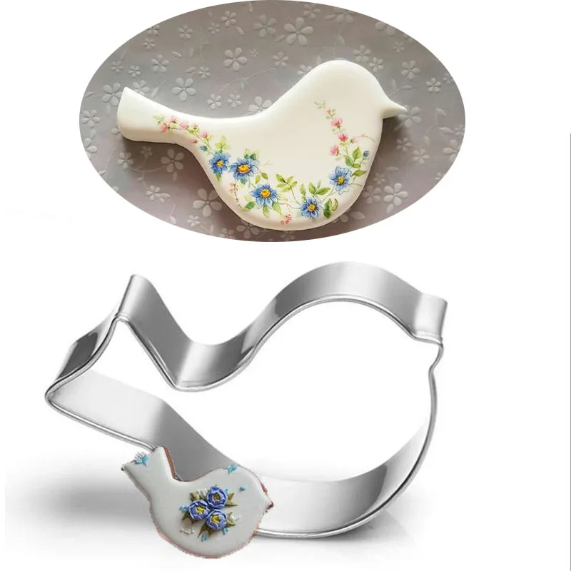 1pcs Bird Sugarcraft Fondant Cake Decor Tools Stainless Steel Cookie Cutter Moldes Metal Biscuit Mould Baking Pastry Shop DIY