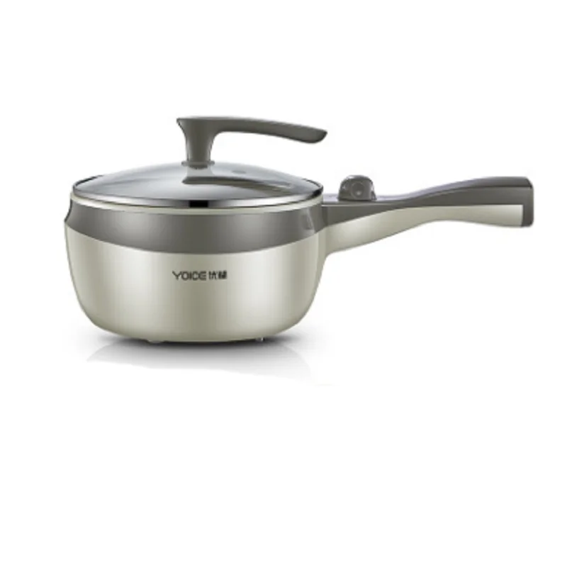 no steamer Многофункциональная электрическая рисоварка, электрическая Пароварка для приготовления пищи, нагревательная чашка, горячий горшок, пароварка из нержавеющей стали, кухонная плита 220 В - Цвет: no steamer