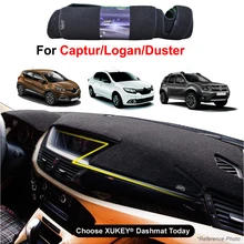 Car Dashmat For Renault Logan Duster Captur Kaptur Dash Mat Dashboard Cover Protective Sheet Carpet Styling