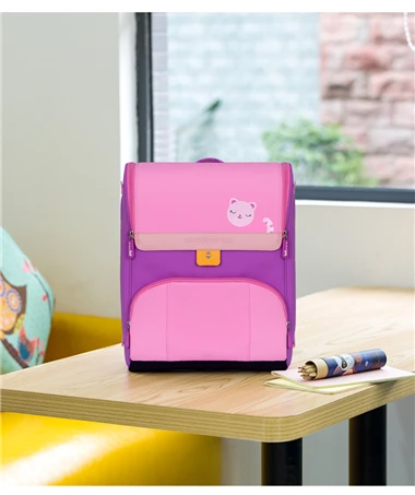 NOHOO школьные сумки для мальчиков и девочек ортопедический Водонепроницаемый Многофункциональный, большой емкости Рюкзаки от 7 до 12 лет Защита позвоночника Детская сумка - Цвет: Pink