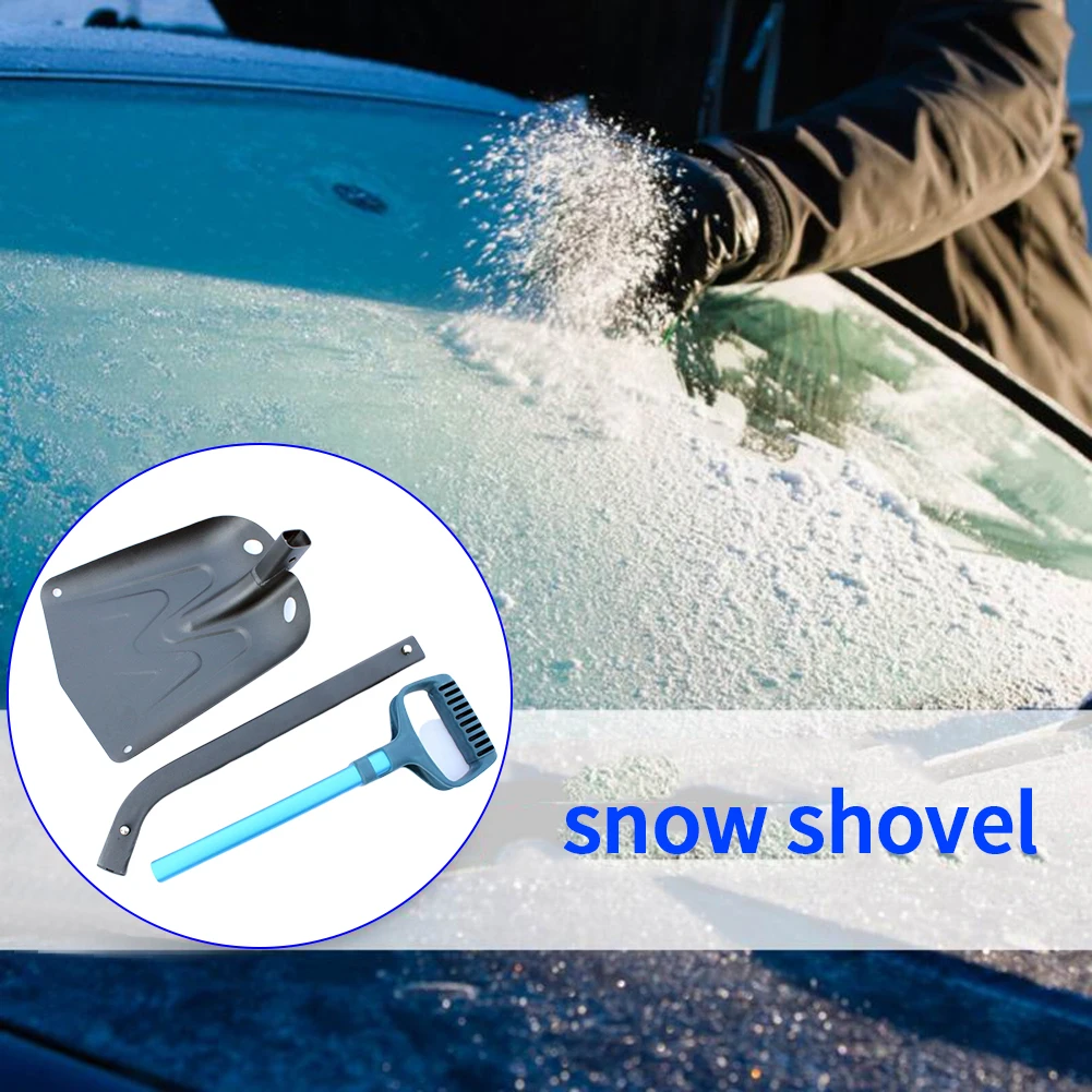 Очистить от льда складной лопата для снега инструменты для автомобиля выдвижной походный Кемпинг зимний сад алюминиевый сплав Открытый D образная ручка