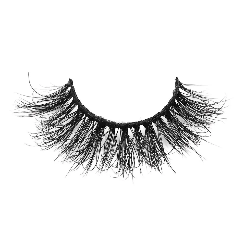 

3D Soft Real Mink Hair False Eyelashes Natural Handmade Cruelty-Free Messy Eye lash Fluffy Fake lashes Make up
