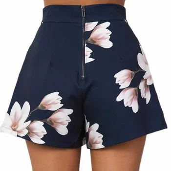 

Zogaa Ladies Beach Mini Shorts Water Pool Shorts 2019 Ocean Flower Print Women Shorts Summer High Waist Quick Dry Beach Shorts