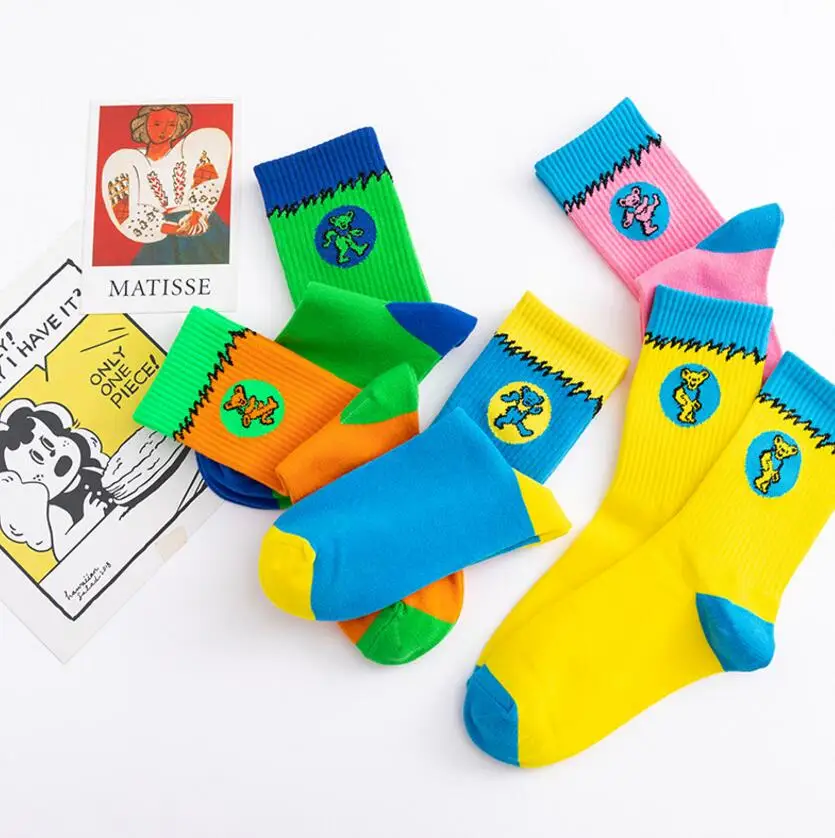 Neue Mode Frauen sb Dunks niedrige Socken Persönlichkeit heißer Verkauf bunte Tanzbär Match Gezeiten Jugend Socken für Männer – Detail 1