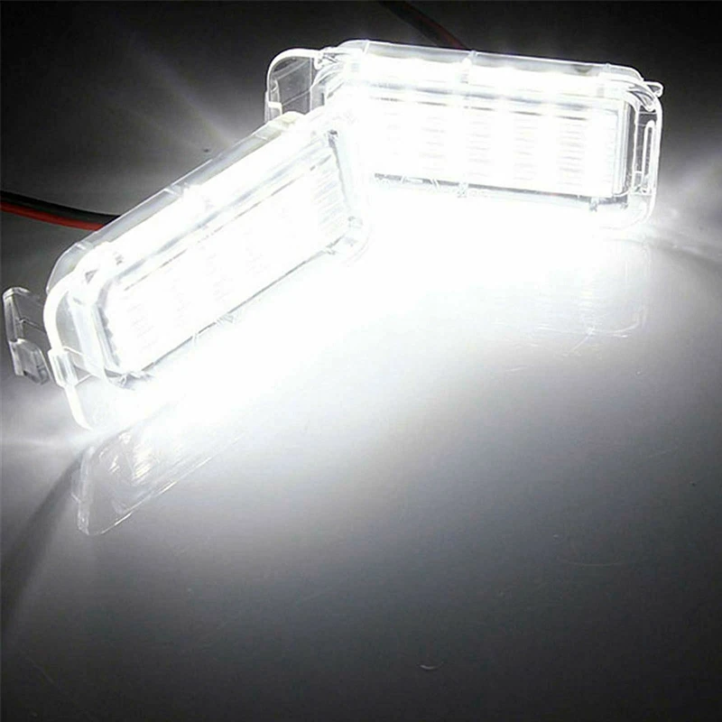 2 шт. 18-SMD светодиодный фонарь для номерного знака без ошибок для Ford Explorer Escape Fusion MKC