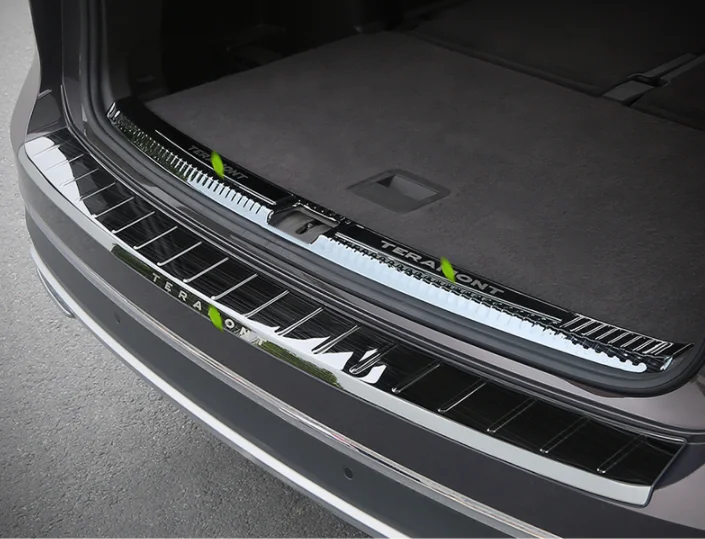 Для Volkswagen Teramont второго поколения из нержавеющей стали Автомобильный задний бампер протектор Подоконник педаль для багажника