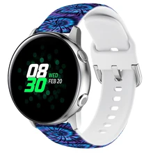 

20mm 22mm Silicone Strap For Samsung Galaxy Watch 4 Active 2 Graffiti style strap For HuaMi Amazfit Huawei watch band