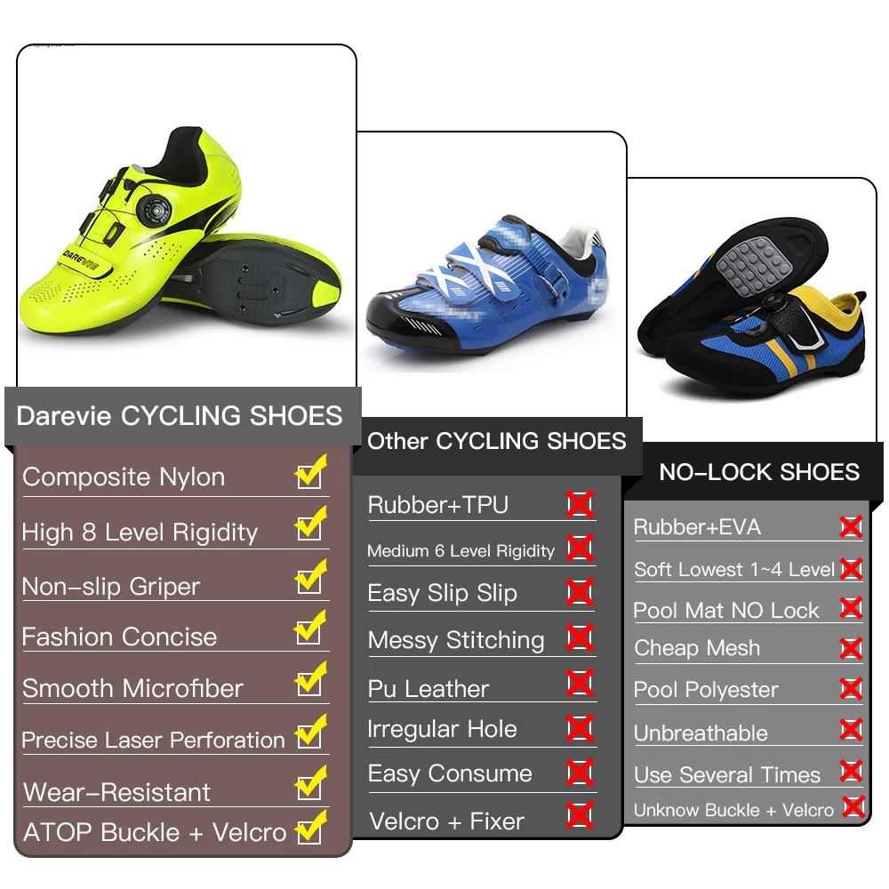 Cycling Shoes Road MTB Cycling Shoes Pro Light Pro Breathable Bike Sneakers Bicycle Shoes Race SPD Lock Shoes Men Women EU Size