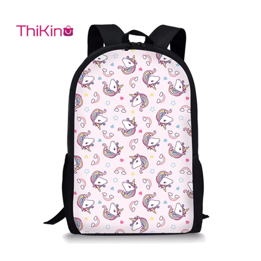 

Pink Children Backpack Kawaii Girls School Back Pack Unicorn Design Multifunctional Backpack Teenager Bookbag