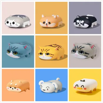 

Cute Corgi Cover for Airpods 1 2 3 Pro Case Earphone Silicone Bluetooth Wireless Protective Case for AirPods pro Cute Dog Cat