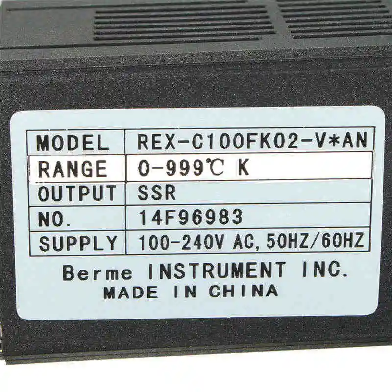 Цифровой 110-240 в PID REX-C100 регулятор температуры 40A SSR K термопара K датчик типа зонда