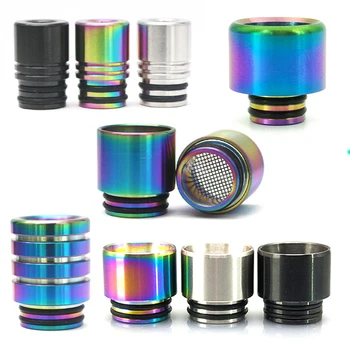 

10pcs High quality 810/510 Drip Tip stainless steel driptip Ecigarette wide bore Mouthpieces for Vape Tank Vaporizer Atomizer