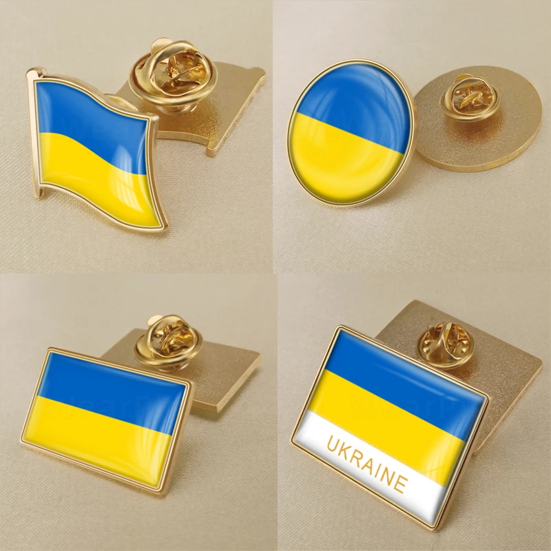 Герб Украины украинская карта флаг национальный герб цветок брошь значки