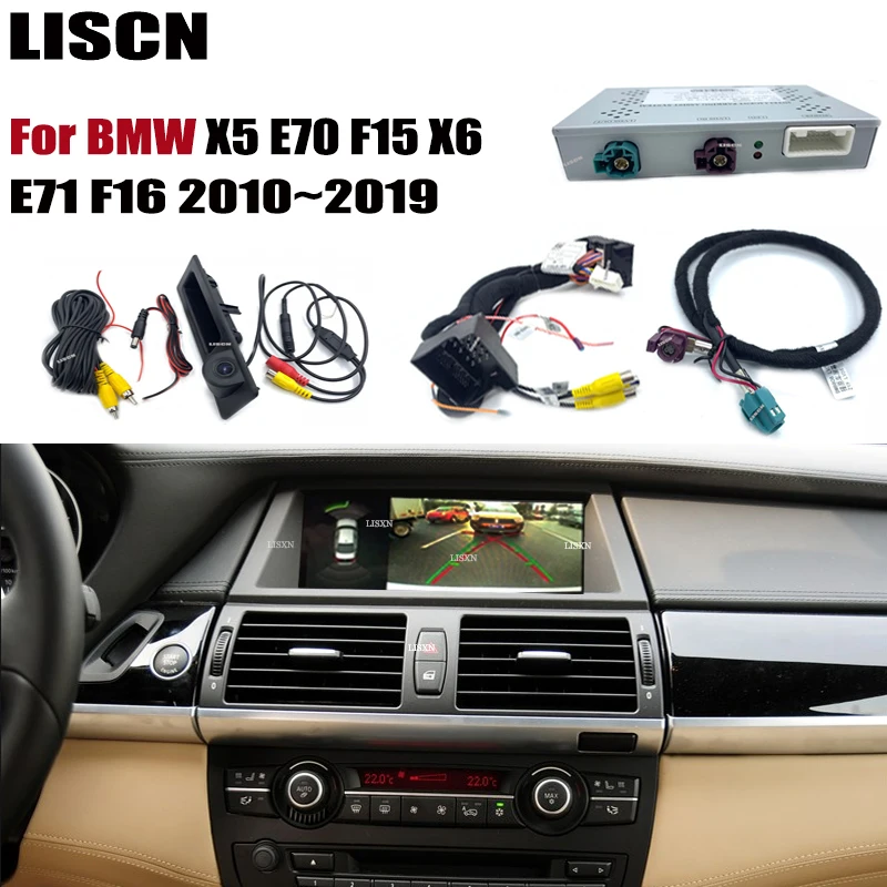 Задняя камера для BMW X5 E70 F15 X6 E71 F16 2010 ~ 2019 интерфейс оригинальный дисплей