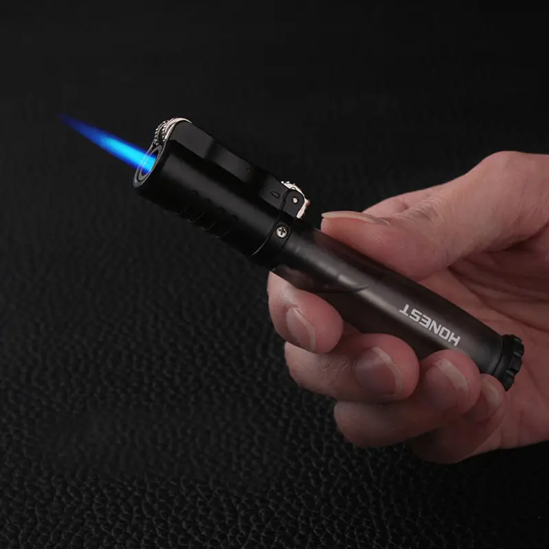 Сигарная Бутановая Зажигалка ветрозащитная газовая зажигалка шлифовальный круг