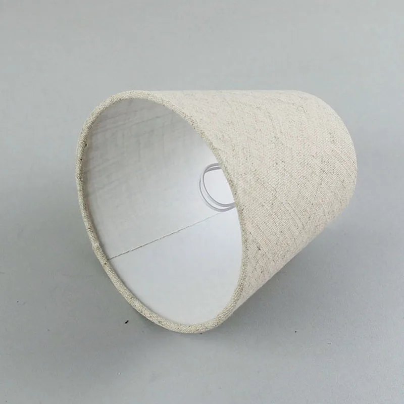 DIA 14cm/5.51inch wall lampshades modern light lamps with Linen fabric lamp shades Clip on | Освещение