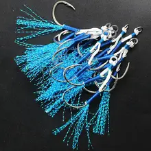 10 par/lote anel jiglure auxiliar gancho jigging fishjig gabarito peche duplo farpado pesca auxiliar ganchos par azul façanha c7c1