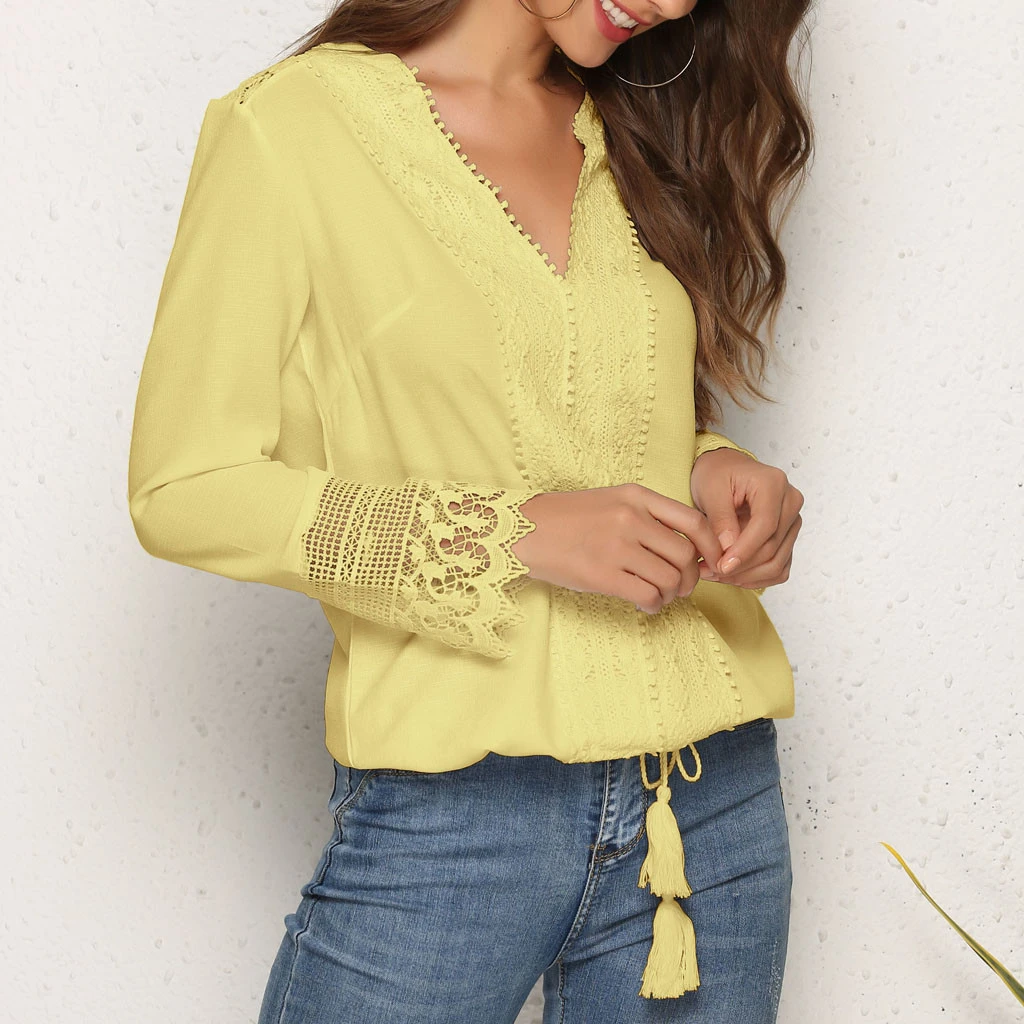women's plus size yellow blouse