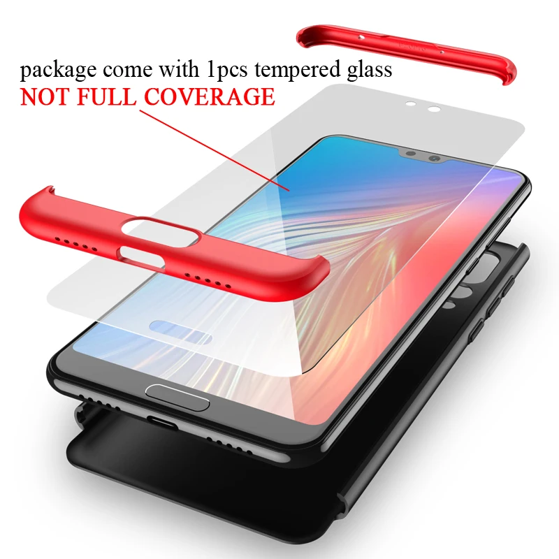 Для huawei P20 Lite чехол Funda huawei P20 Pro Чехол 3 в 1 360 Защитный Жесткий Чехол для huawei P20 смартфон Чехол P20Lite