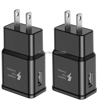 

Quick Charging QC2.0 US Eu Wall charger 5V 2A 9V 1.67A Power Adapter For Samsung S6 s7 edge s8 s10 note 10 android phone