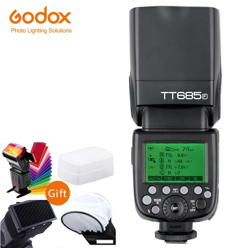 Godox TT685F 2,4G беспроводной ttl высокоскоростной синхронизатор GN60 Вспышка Скорость lite X1T-F передатчик триггер для Fuji XT-30 XT20 XT3 XT2 GFX50R - Цвет: TT685F