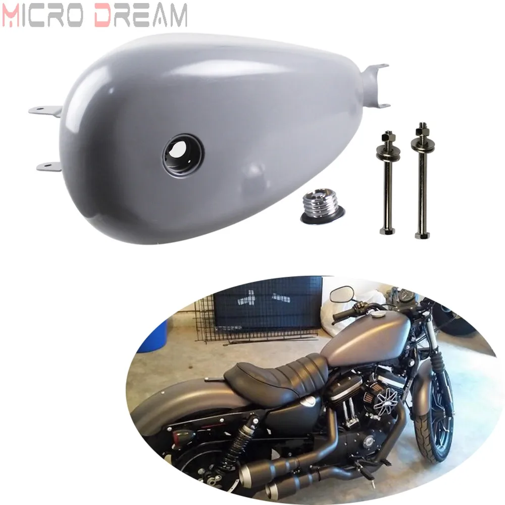 Серый 13L 3 галлона топливный бак газовые танки w/Cap Комплект для Harley Sportster XL 1200 883