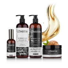 Hair Care 4pcs Lonstin 500ml Profissional Natural Shampoo and Deep Conditioner+300ml Argan Oil For Hair Mask+100ml Argan Oil Hair Care 4pcs Lonstin 500ml Profissional Natural Shampoo and Deep Conditioner+300ml Argan Oil For Hair Mask+100ml Argan Oil