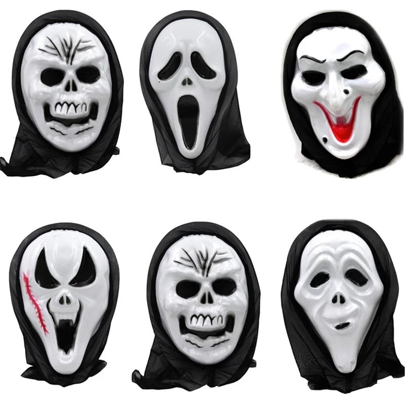 Death Final Scream Skull Ghost Mask Fake Face Multi-shape Scary Halloween Cosplay Masquerade Supplies Freeshipping | Дом и сад