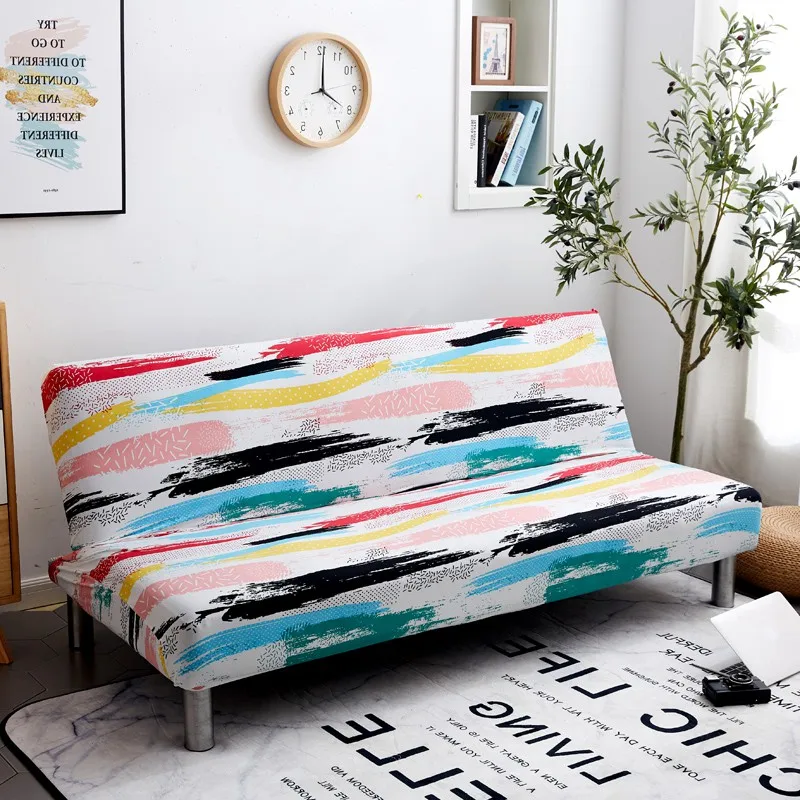 Все включено, складной чехол для дивана, растягивающийся чехол для дивана, кровати, Чехол для мебели, протектор для дивана, съемный 160-190 см - Цвет: Rainbow