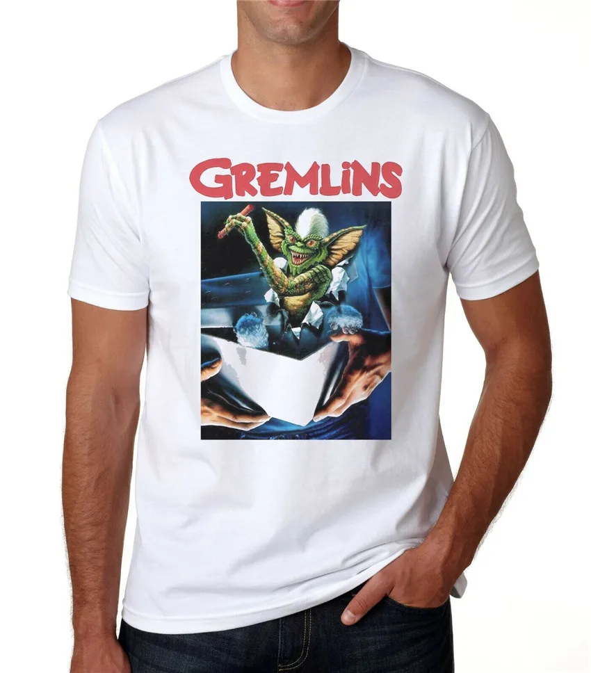 Gremlins футболка винтажная Ретро Культовая пленка Fandom подарок на день рождения Gizmo
