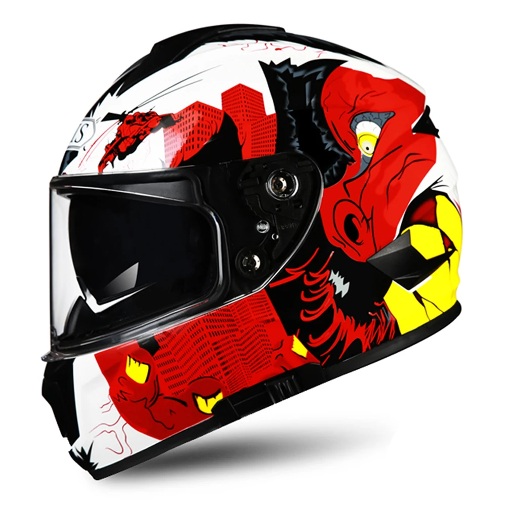 810-03 Clear Lenses AIS мотоциклетный шлем Casco Moto шлем для мотокросса мотоциклетный шлем мото с двойными линзами Полнолицевые Шлемы Capacete De Motocicleta - Цвет: 810-03 Clear Lenses
