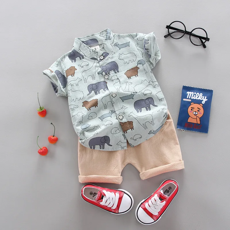 pajamas for birthday girl Fashion Baby Boy's Suit Summer Casual Clothes Set Top Shorts 2PCS Baby Clothing Set for Boys Infant Suits Kids Clothes winter baby suit